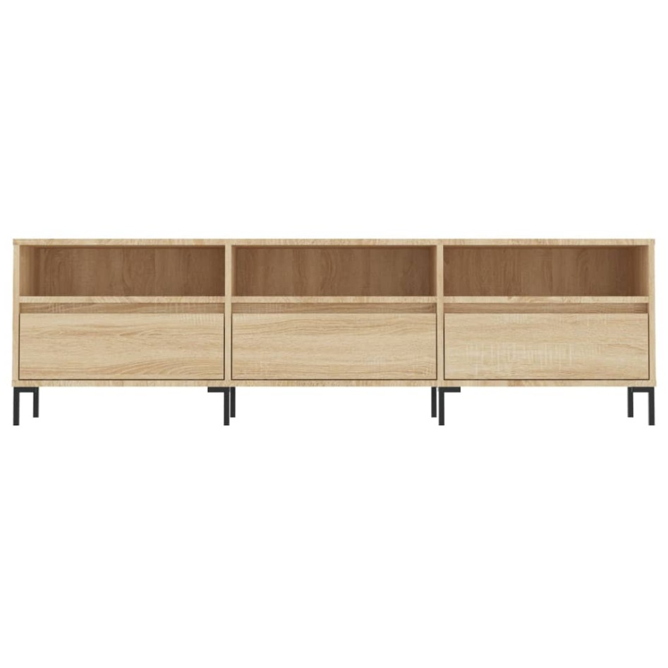 Mueble de TV madera contrachapada roble Sonoma 150x30x44,5