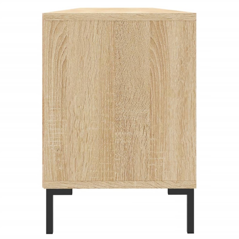 Mueble de TV madera contrachapada roble Sonoma 150x30x44,5