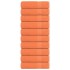 Toallas de invitados 10uds 100% algodón naranja 70x140cm