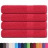 Toallas 4 uds rojo 100x200 cm 360 gsm 100%
