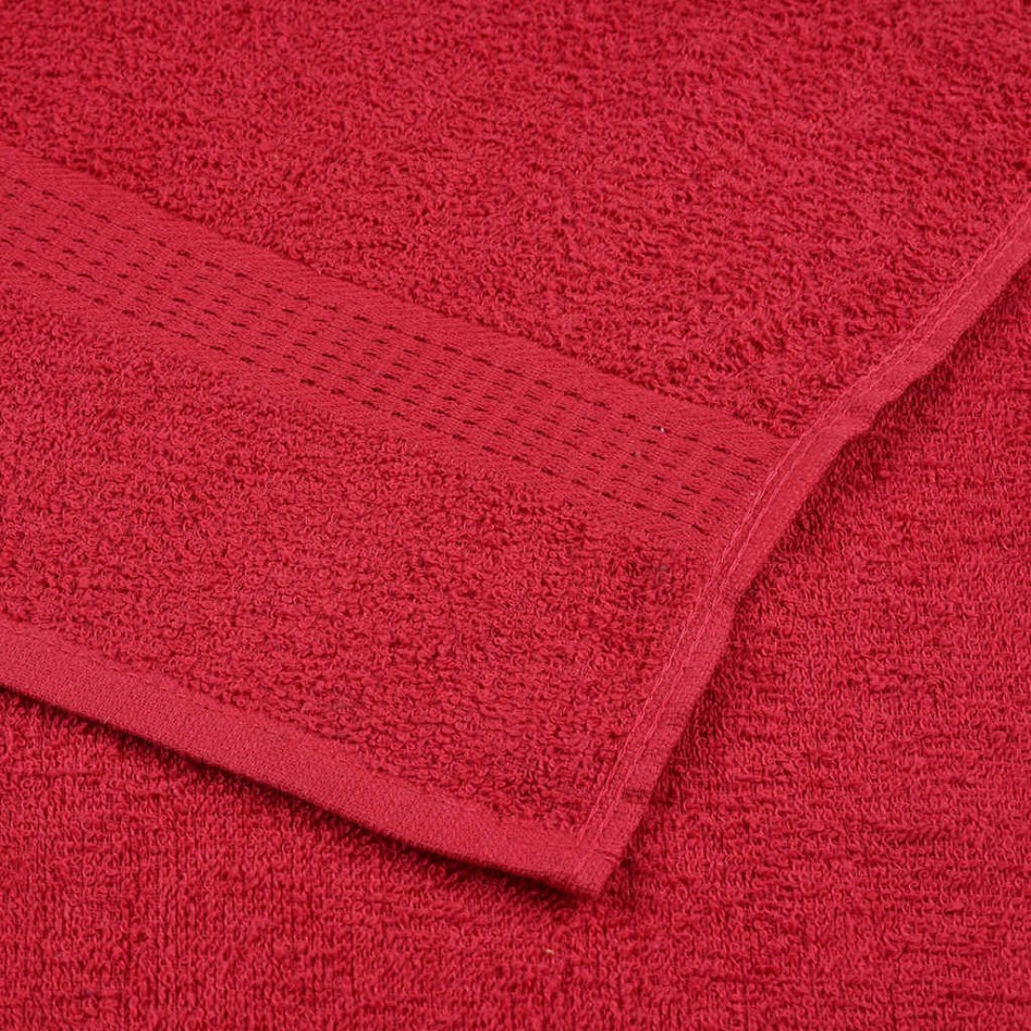 Toallas 4 uds rojo 100x200 cm 360 gsm 100%