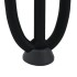Patas de mesa tipo horquilla 4 uds acero macizo negro 30