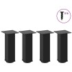 Patas para mesa de centro 4 uds acero negro 30-32 cm