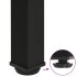 Patas para mesa de centro 4 uds acero negro 30-32