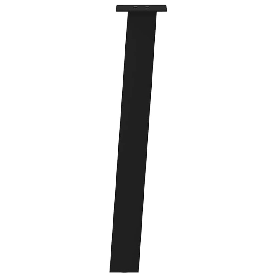 Patas para mesa de centro 4 uds acero negro 72