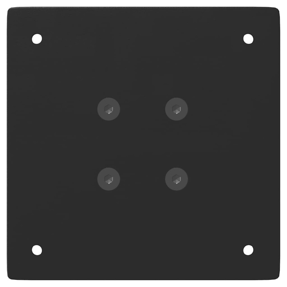 Patas para mesa de centro 4 uds acero negro 72