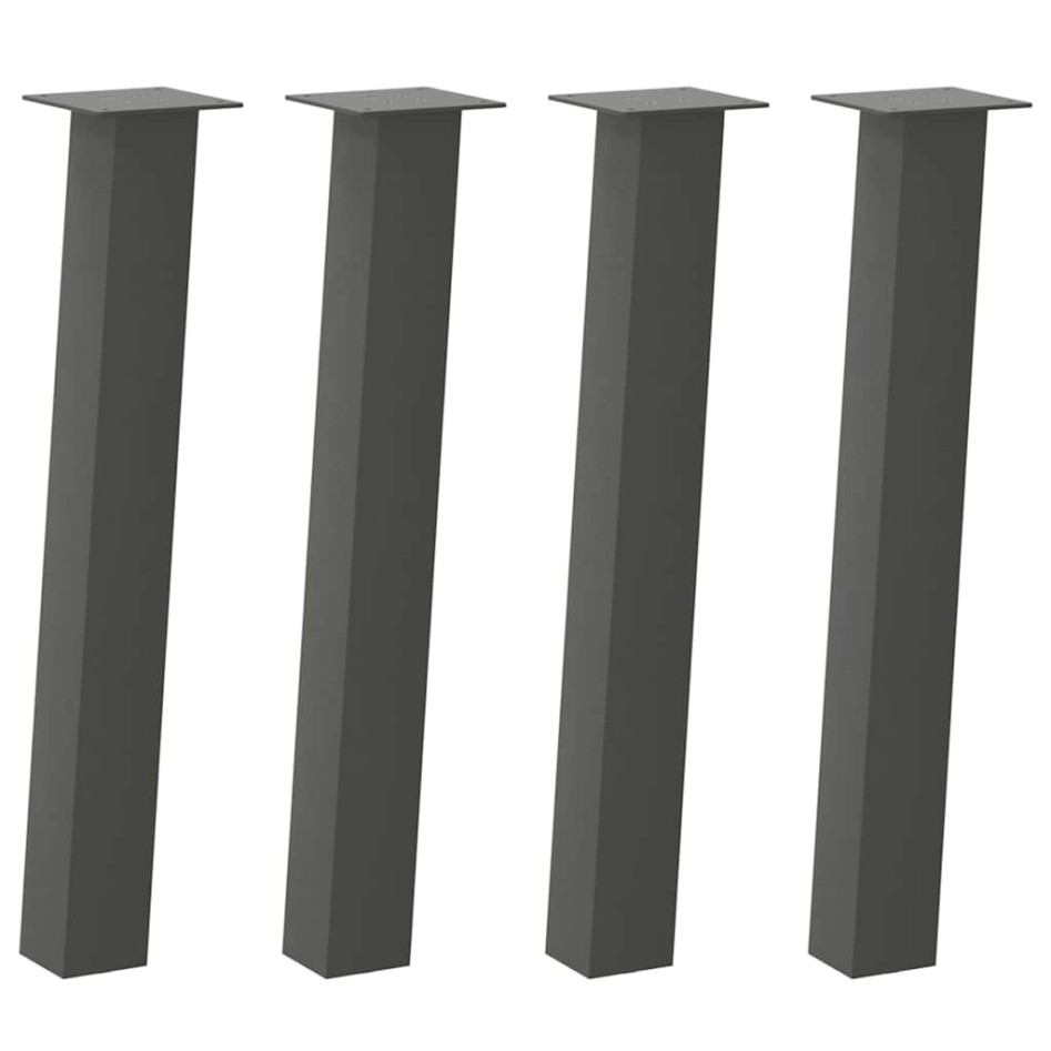 Patas para mesa de centro 4 uds acero antracita 72