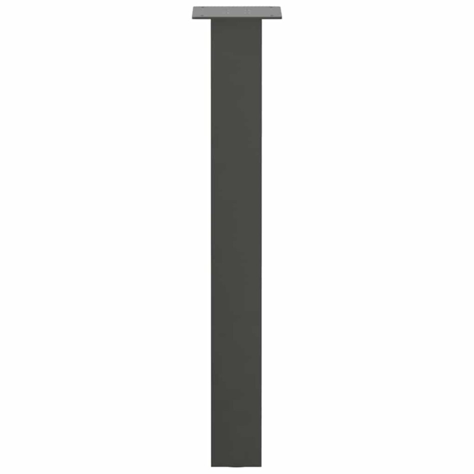 Patas para mesa de centro 4 uds acero antracita 72