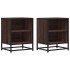 Mesitas noche 2 uds madera ingeniería marrón roble 40x31x50