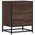 Mesitas noche 2 uds madera ingeniería marrón roble 40x31x50