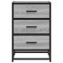 Mesita noche madera ingeniería gris sonoma 40x34,5x60 cm