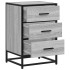 Mesita noche madera ingeniería gris sonoma 40x34,5x60 cm
