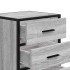 Mesita noche madera ingeniería gris sonoma 40x34,5x60 cm