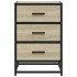 Mesita noche madera ingeniería roble sonoma 40x34,5x60cm