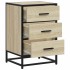 Mesita noche madera ingeniería roble sonoma 40x34,5x60cm