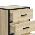 Mesita noche madera ingeniería roble sonoma 40x34,5x60cm