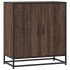 Aparador madera ingeniería y metal marrón roble 68x35x76