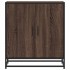 Aparador madera ingeniería y metal marrón roble 68x35x76