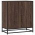 Aparador madera ingeniería y metal marrón roble 68x35x76