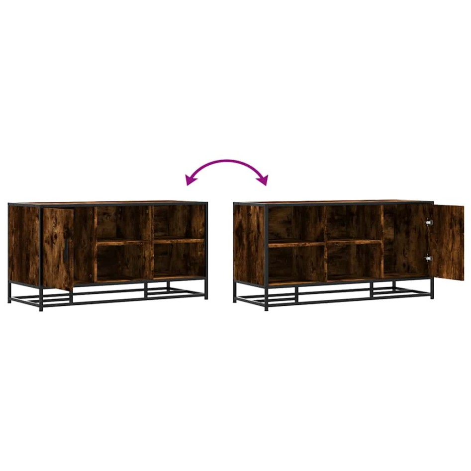 Banco zapatero madera de ingeniería roble ahumado