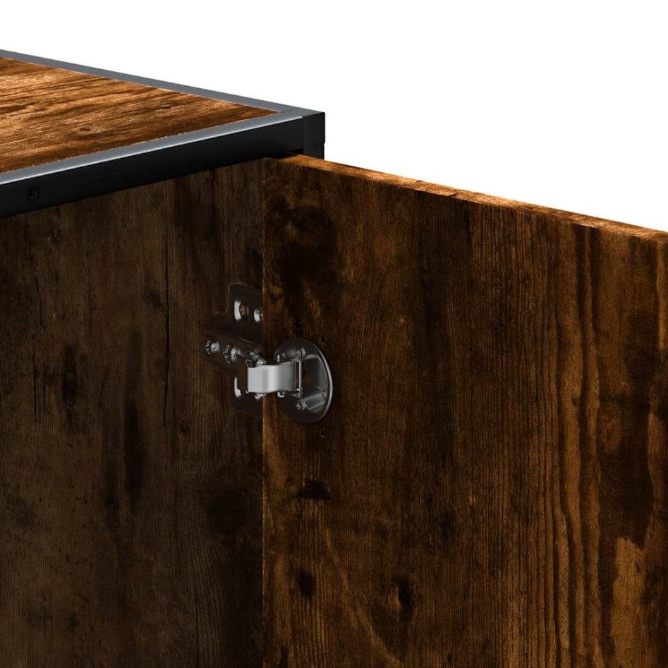 Banco zapatero madera de ingeniería roble ahumado