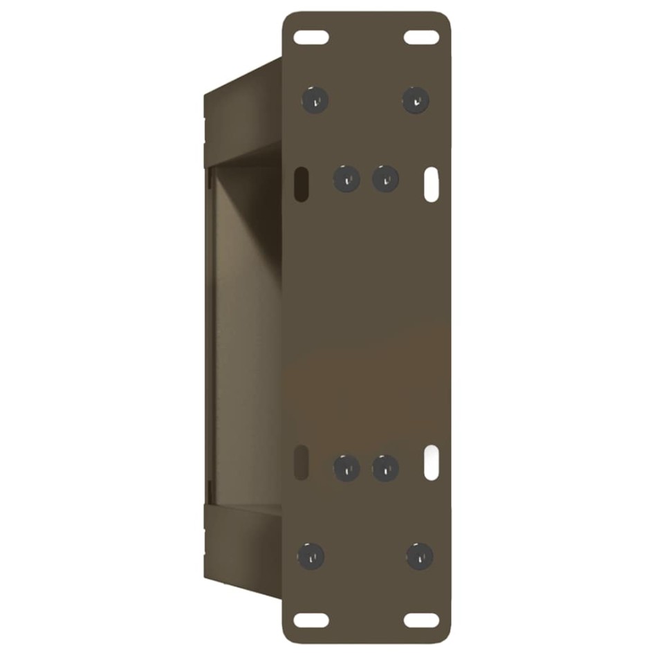 Patas de mesa centro forma U 2uds acero natural 30x(30-31)