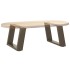 Patas de mesa centro forma U 2uds acero natural 50x(30-31)