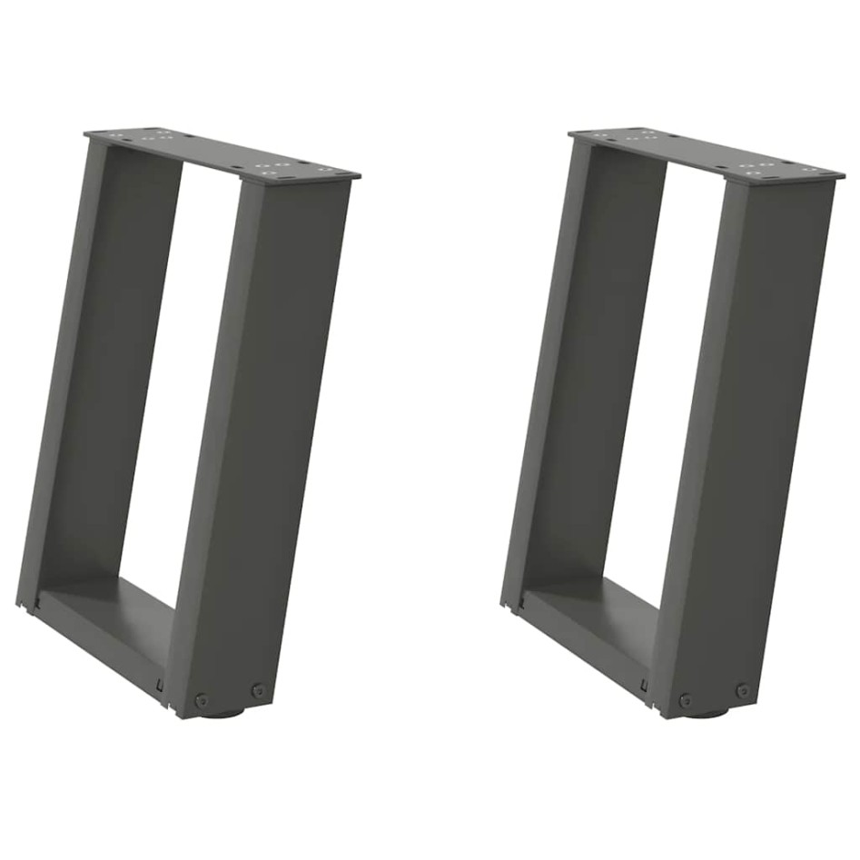 Patas para mesa de centro en forma de U 2 uds antracita