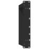 Patas de mesa de centro forma U 2uds acero negro 50x(42-43)