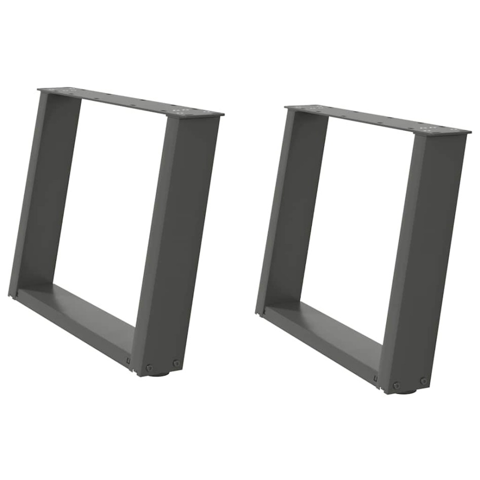 Patas para mesa de centro en forma de U 2 uds antracita