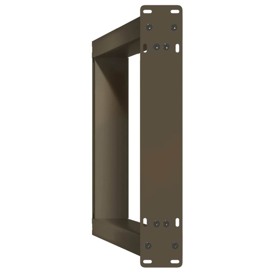 Patas mesa consola forma U 2 uds acero natural 28x(72-73)