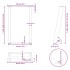 Patas para mesa comedor forma U 2uds acero natural