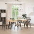 Patas para mesa comedor forma U 2uds acero natural