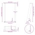 Patas para mesa comedor forma U 2uds acero natural