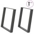 Patas para mesa comedor forma U 2uds antracita 80x(72-73)