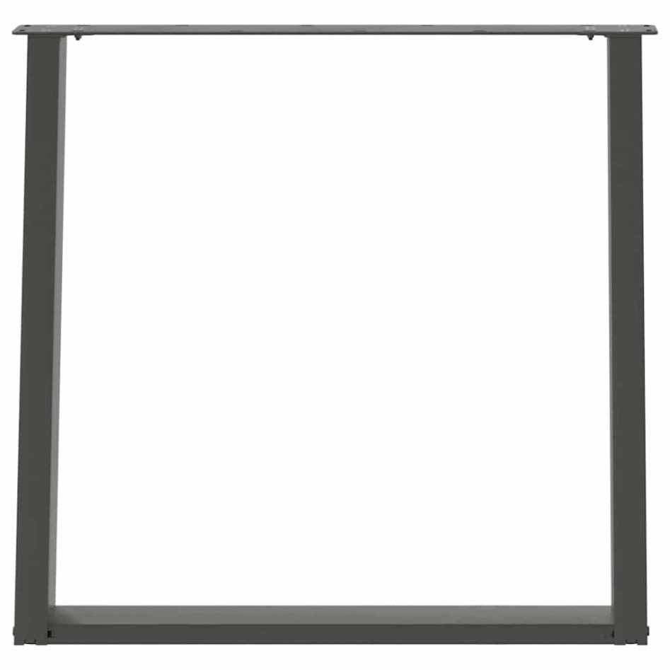 Patas para mesa comedor forma U 2uds antracita 80x(72-73)