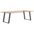 Patas para mesa comedor forma U 2uds antracita 80x(72-73)
