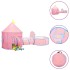 Tienda de juegos para niños con 250 bolas rosa 301x120x128