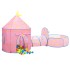 Tienda de juegos para niños con 250 bolas rosa 301x120x128