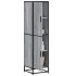 Aparador alto madera ingeniería metal gris sonoma 35,5x35x13