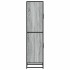 Aparador alto madera ingeniería metal gris sonoma 35,5x35x13