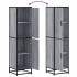Aparador alto madera ingeniería metal gris sonoma 35,5x35x13