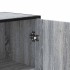 Aparador alto madera ingeniería metal gris sonoma 35,5x35x13