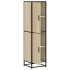 Aparador alto madera de ingeniería y metal 35,5x35x139