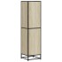 Aparador alto madera de ingeniería y metal 35,5x35x139