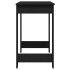 Escritorio de madera contrachapada negro 100x45x75