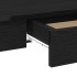 Escritorio de madera contrachapada negro 100x45x75