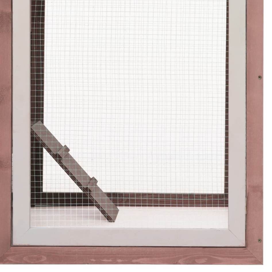 Gallinero madera maciza de pino y abeto moca 170x81x110