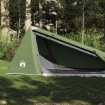 Tienda de campaña túnel para 1 persona impermeable verde