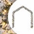 Guirnalda de Navidad con luces LED PVC verde 20